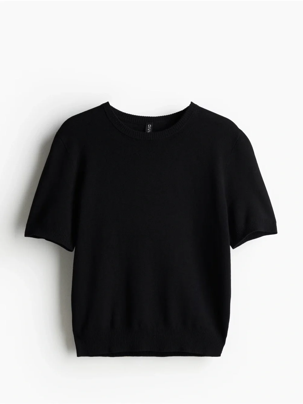 NWT H&M Black Fine Knit Top